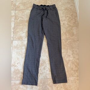 lululemon athletica heathered gray on the fly pants size 4